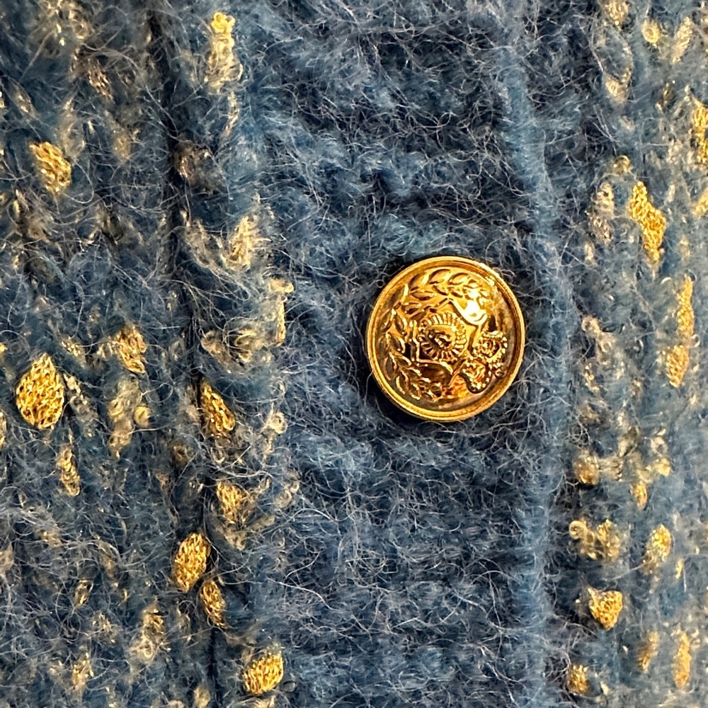Blue and gold Cardigan - Picture 3 of 8